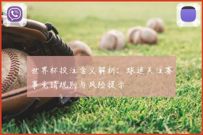 世界杯投注含义解析：球迷关注赛事竞猜规则与风险提示